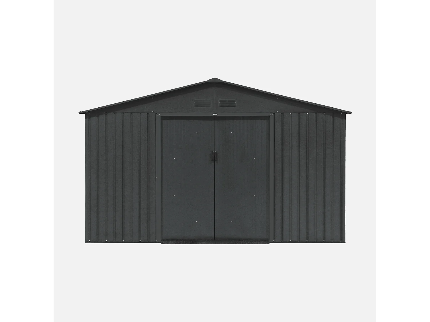 Capannone da giardino in metallo di 12,99 m², Boulonnais, Antracite, 341x386x211 cm