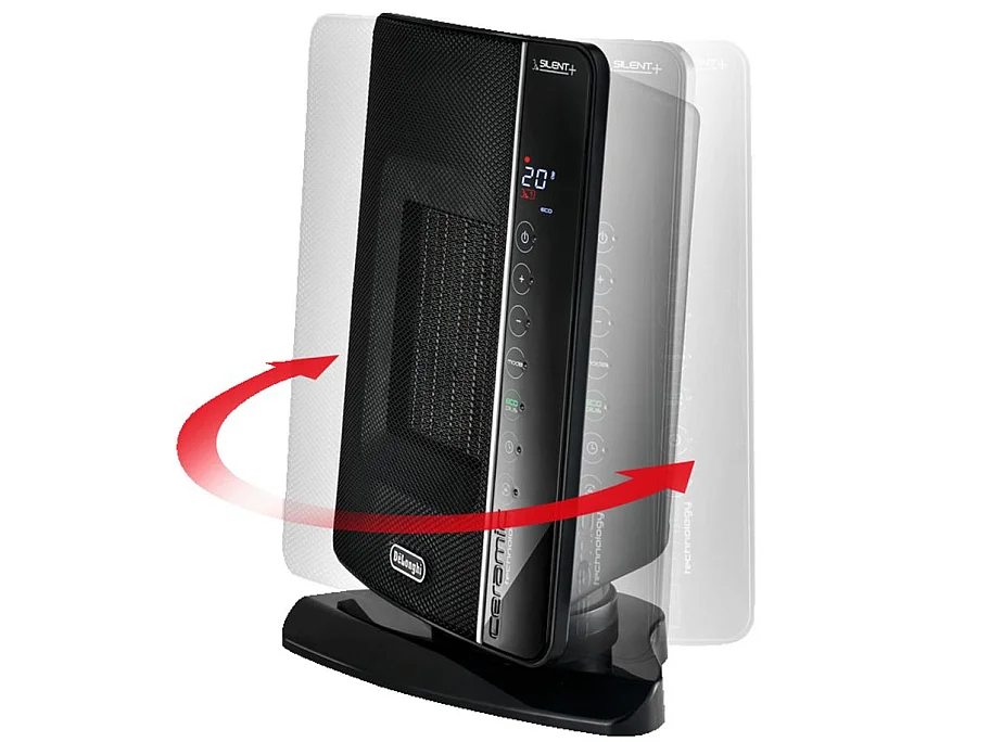 DELONGHI Soufflant ceramique - DCH7993ER.BC -2400W - Noir et chrome