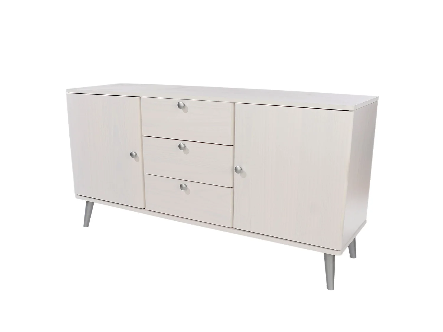 Augusta Curve Medium Sideboard With 2 Doors, 3 Drawers