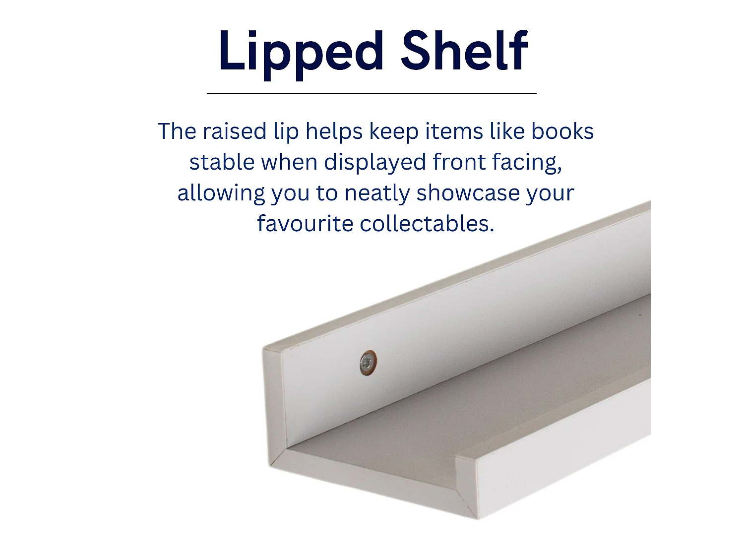 Dura 58cm Display Shelf Kit, Matt Foil Finish