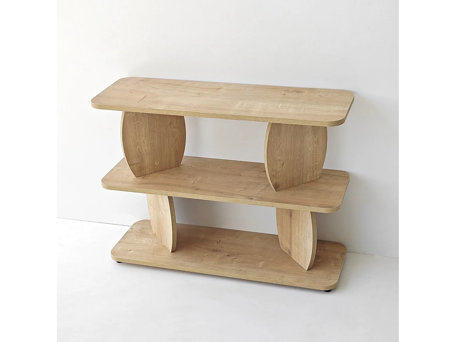 Eleganter Saphir Eiche Beistelltisch - Modernes Design - 90 x 70 x 30 cm - Saphir Eiche Farbe