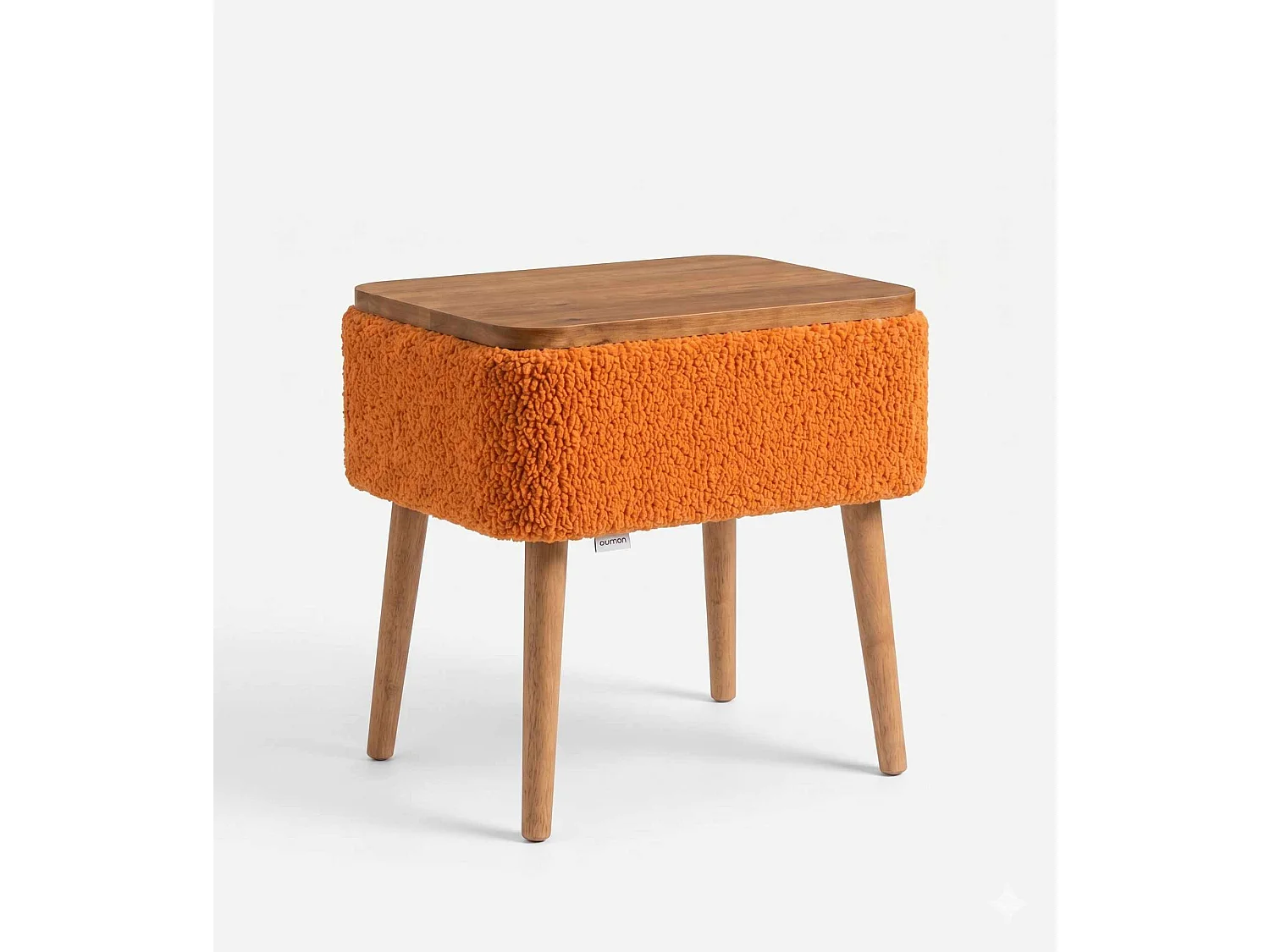 "Nova" Trä Nattduksbord - Orange 45 x 55 x 30 cm - Elegant och Funktionell