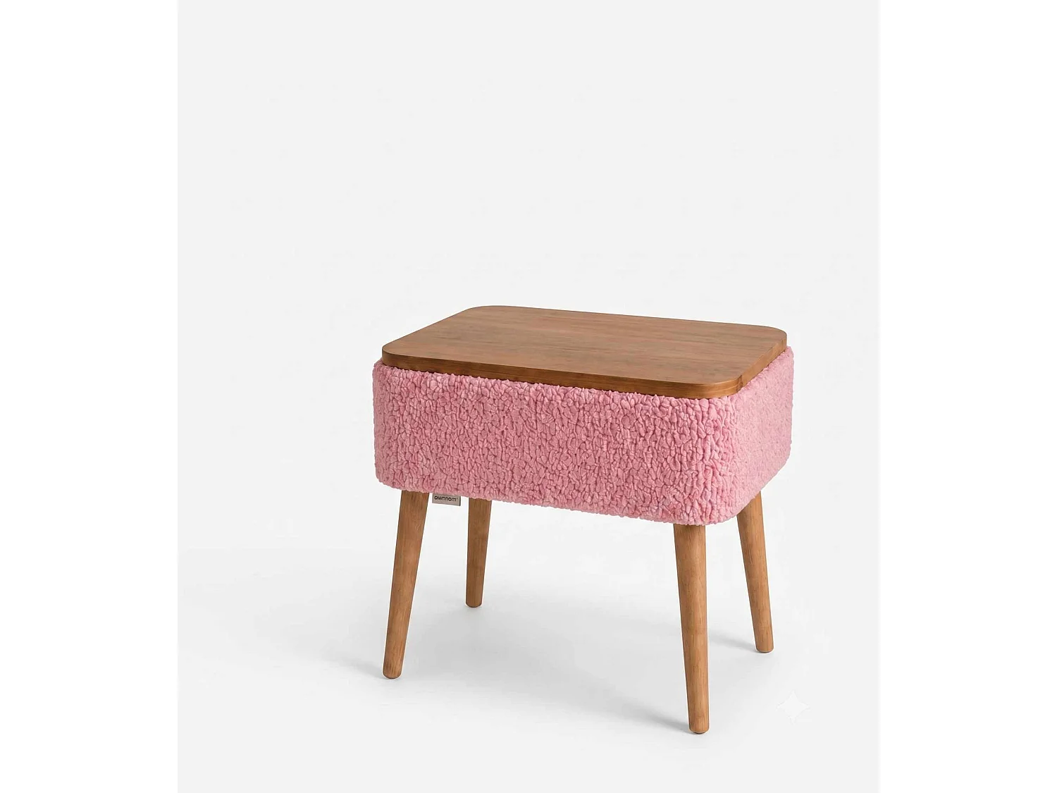 Table de Chevet en bois " Nova " - 45 x 55 x 30 cm - Rose