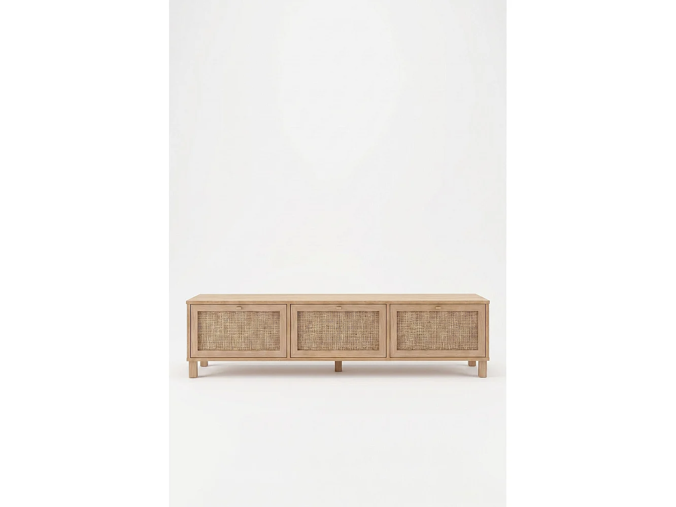 "Dune" Eiken TV-standaard - Elegant Ontwerp - 180 x 45,6 x 32 cm - Ruime Entertainment Opslag
