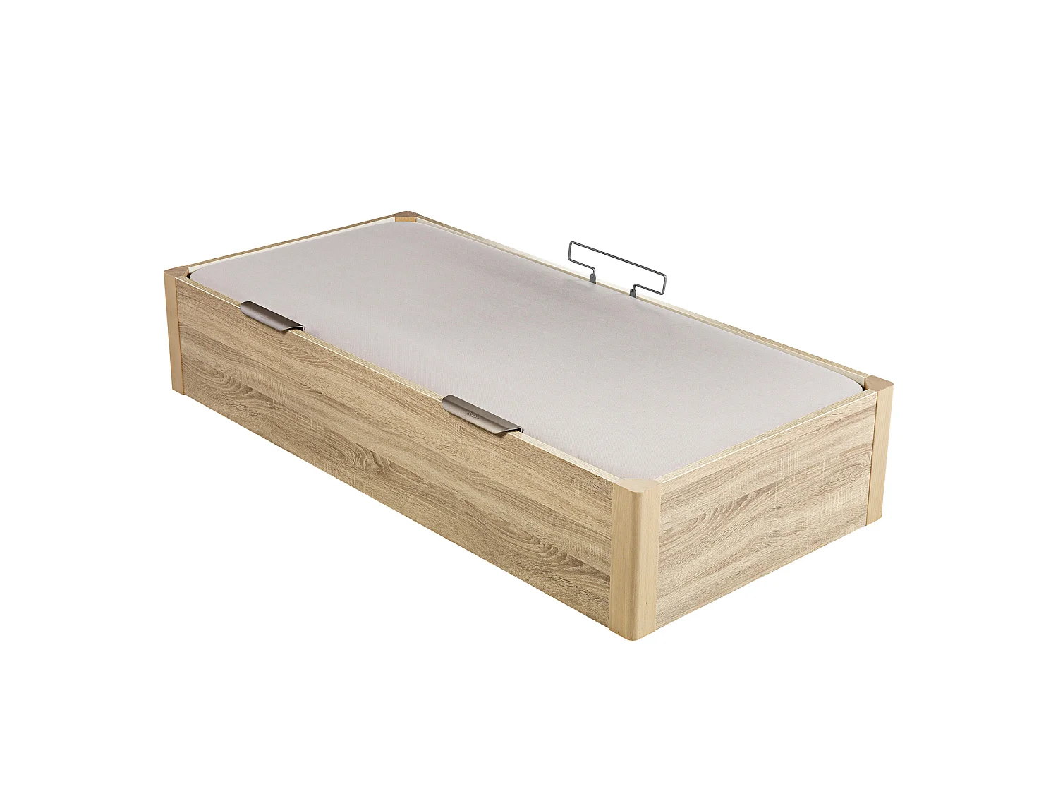 Canapé abatible juvenil PIKOLIN DESIGN 90 x 190 cm, apertura lateral, acabado natural