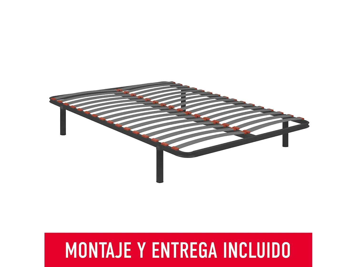 Somier de 140 x 190 cm de acero reforzado de 30 cm - GUARDAESPALDAS de PIKOLIN