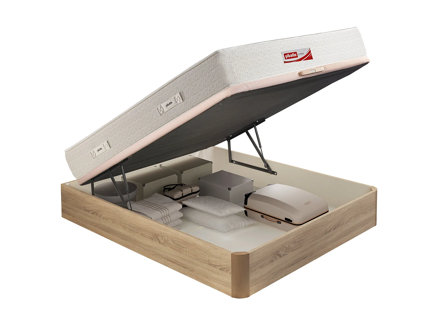 Pack colchón y canapé de 140 x 190 cm de muelles Normablock® de 57 cm - COLCHON NOMABLOCK + CANAPE NATURAL de PIKOLIN