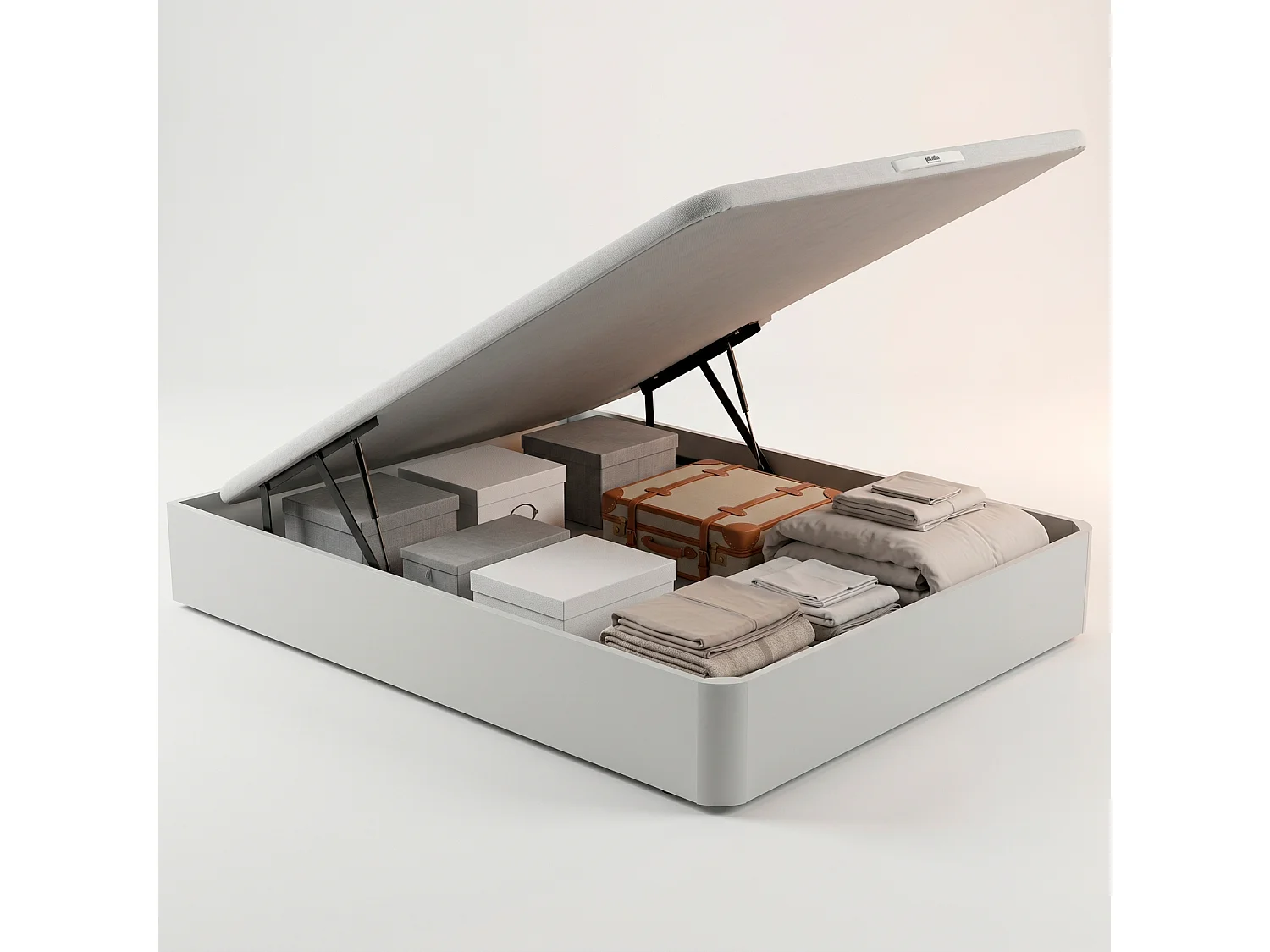 Pack colchón, canapé y almohada Pikolin Hotel, 105 x 200 cm, blanco