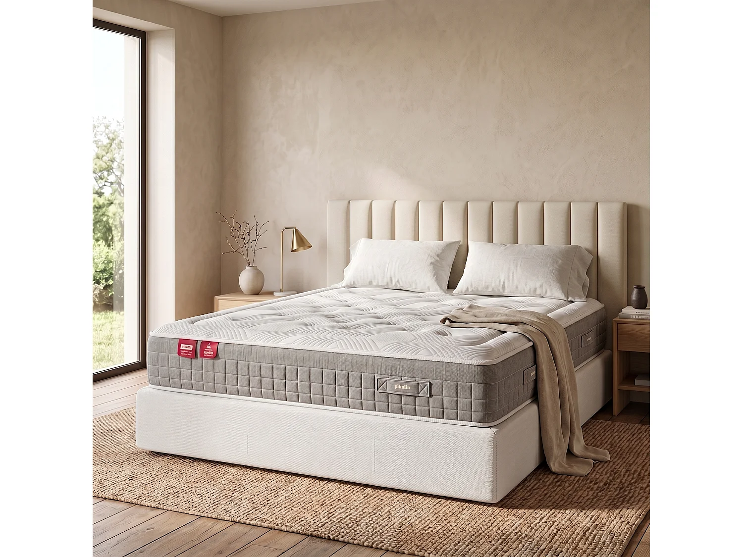 Colchón PIKOLIN Sleep 105 x 200 cm, muelles ensacados, 30 cm, firmeza media-baja