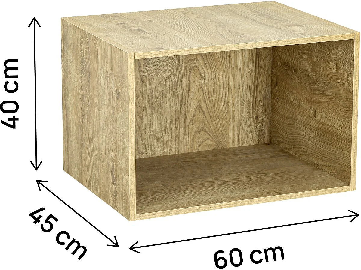 Módulo de elevación para vestidor de madera <<Opéra>> - 60 x 45 x 40 cm - Beige
