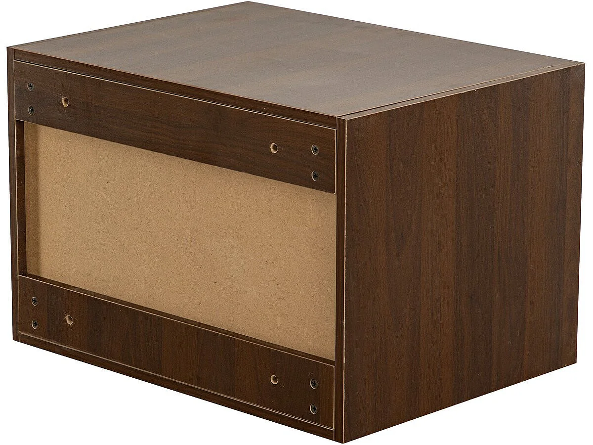 Módulo de elevação para roupeiro em madeira <<Opéra>> - 60 x 45 x 40 cm - Castanho