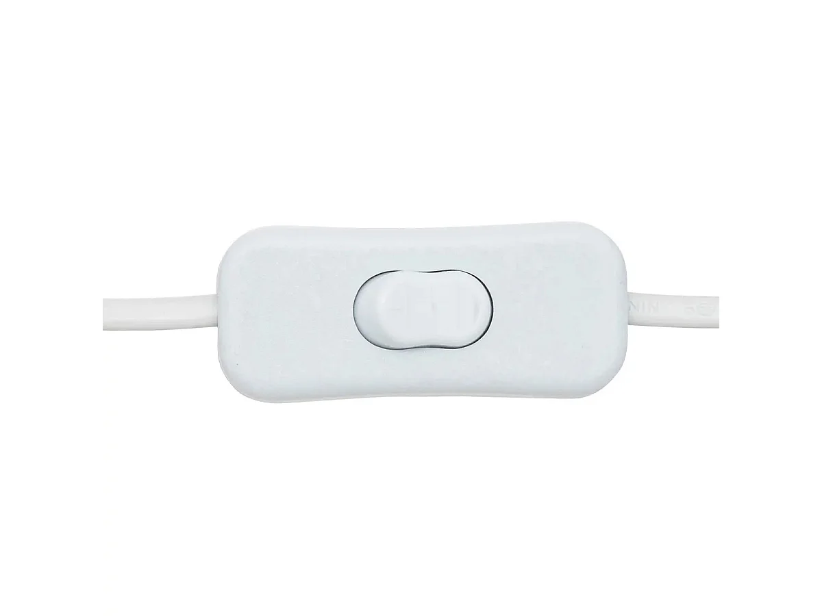 Lampe à Poser Bouclette "Toxey" 23cm Blanc