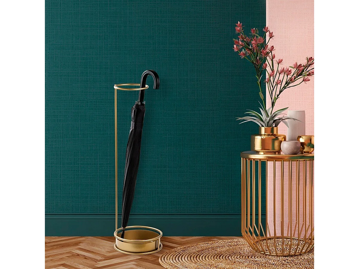 Ronde Gouden Metalen Paraplubak H75 cm