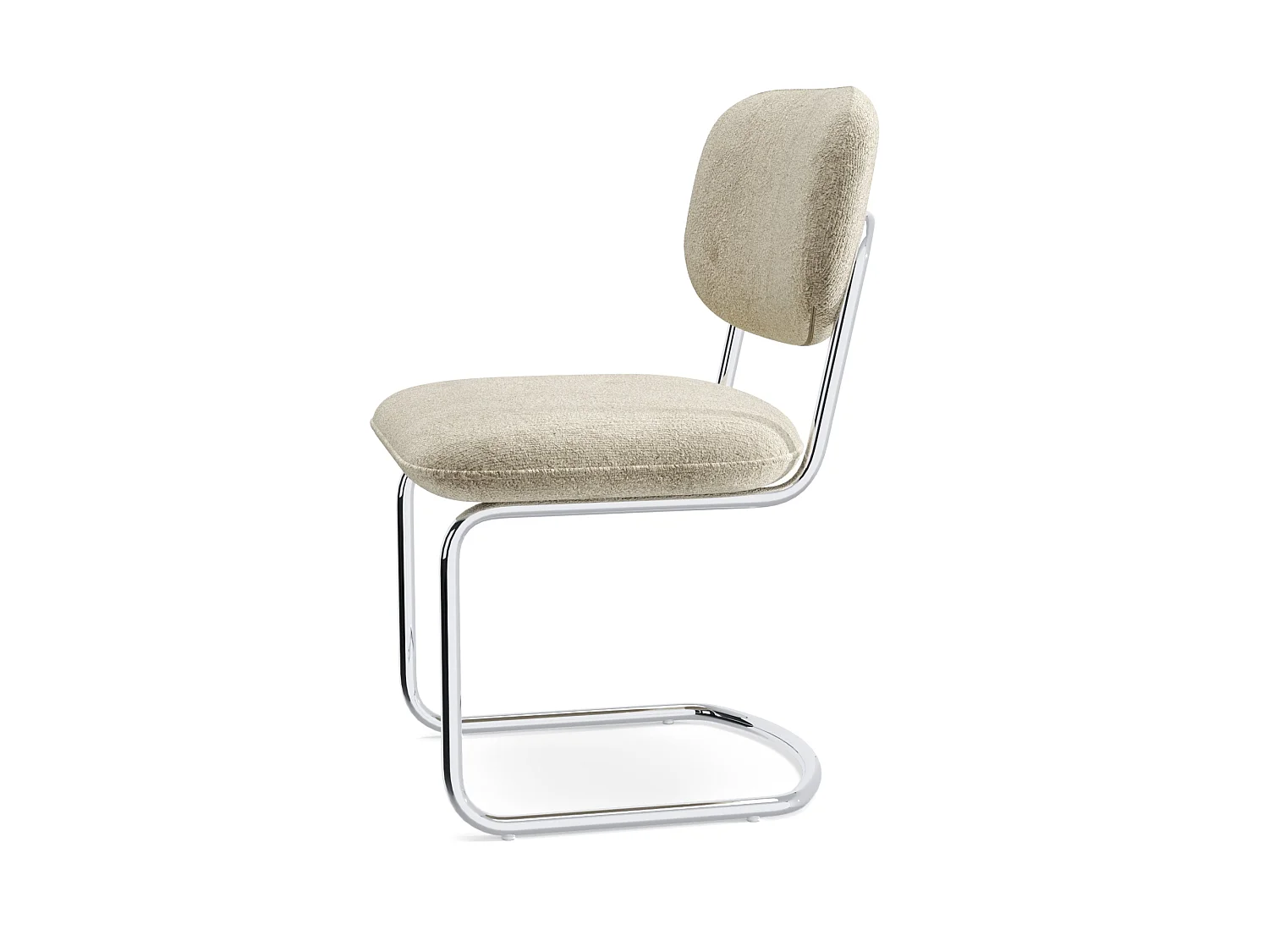 Lot de 2 chaises BLAKE en velours texturé taupe