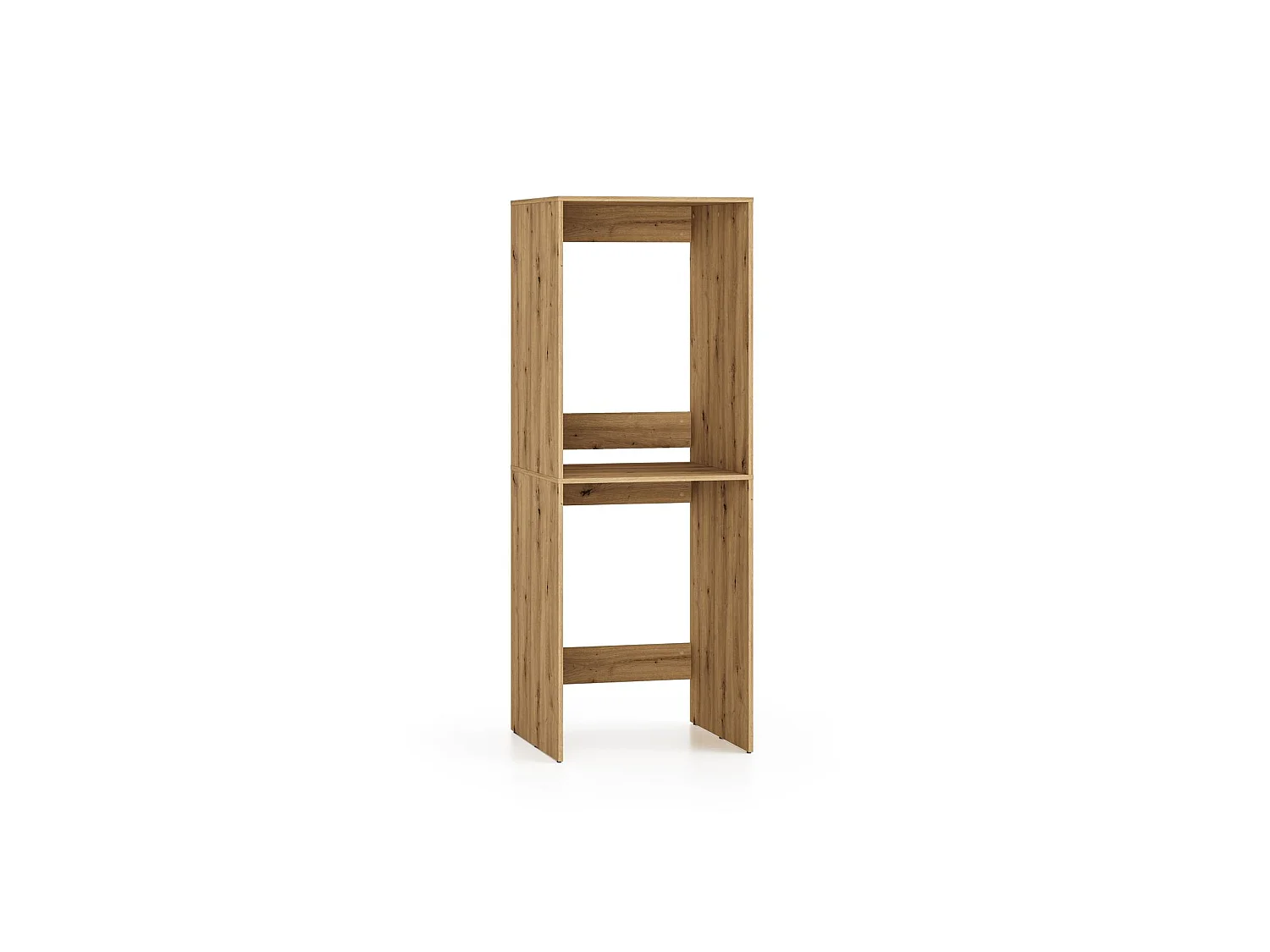 Waschmaschinen- und Trocknerschrank Neluvo - 66x182x66 cm Waschküchenschrank Eiche Artisan