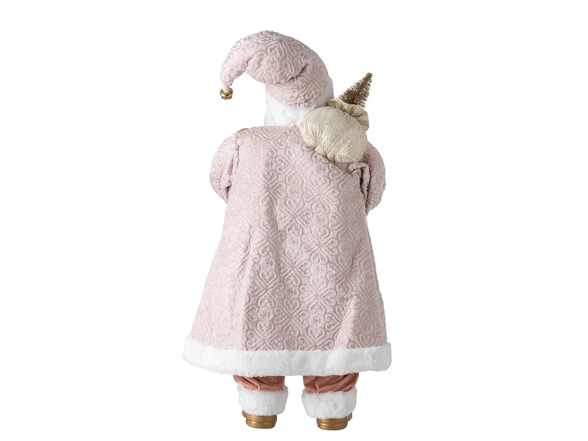 Père Noël Déco "Cyriaque" 90cm Rose