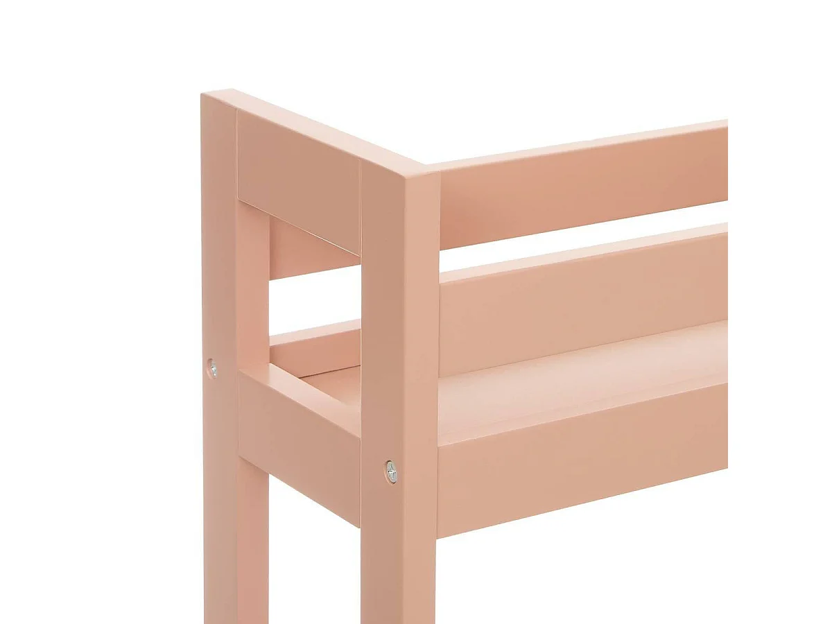 Desserte Salle de Bain 3 Niveaux "Colorama" 75cm Rose Blush