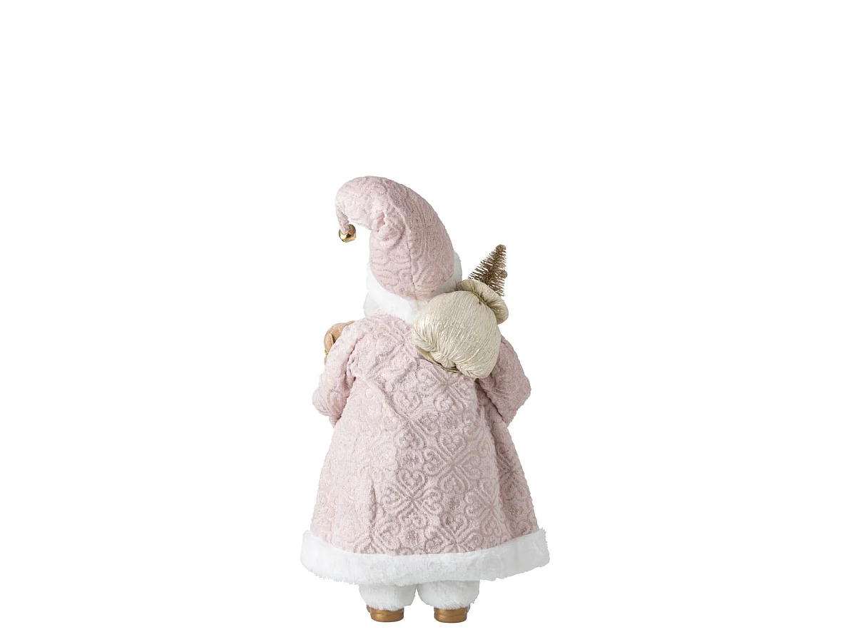 Père Noël Déco "Cyriaque" 60cm Rose