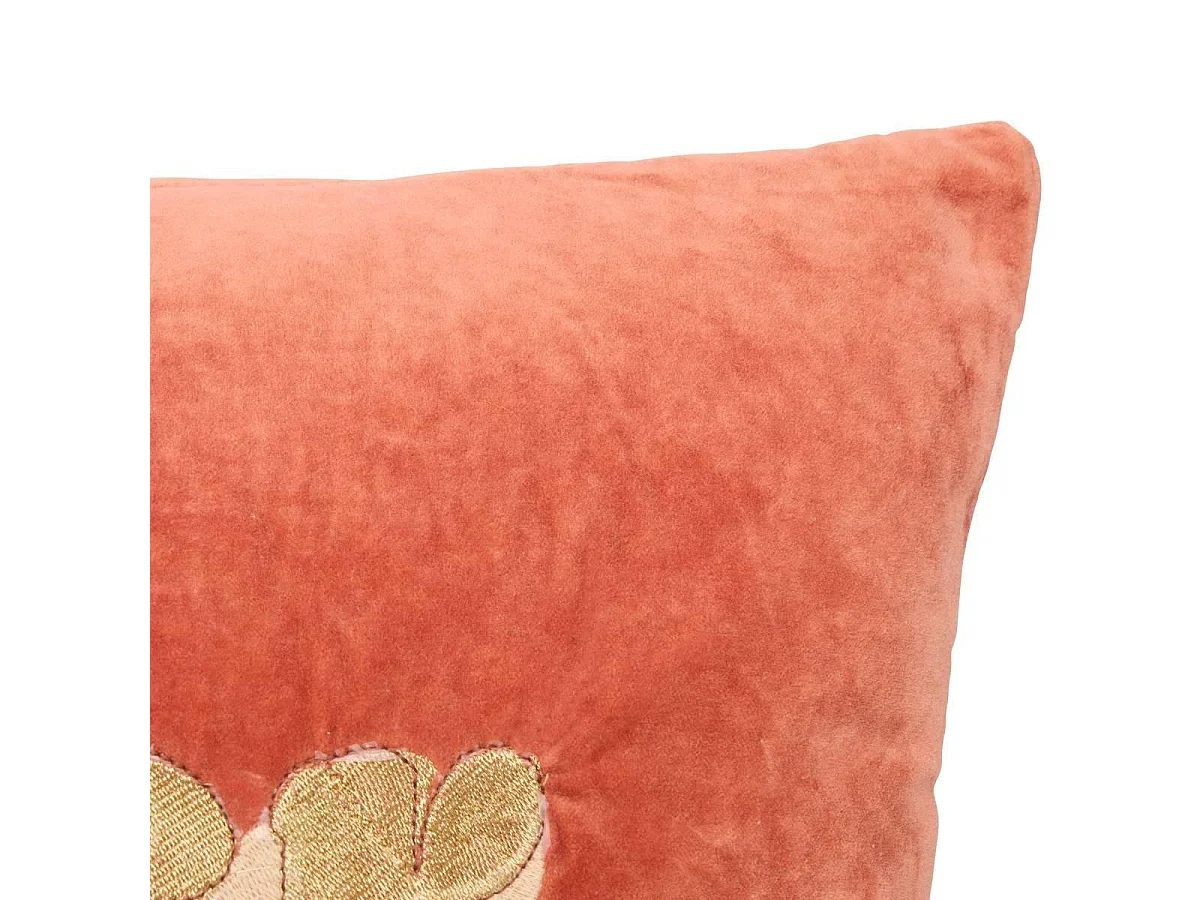 Coussin Déco Brodé "Night Crush" 38x58cm Orange