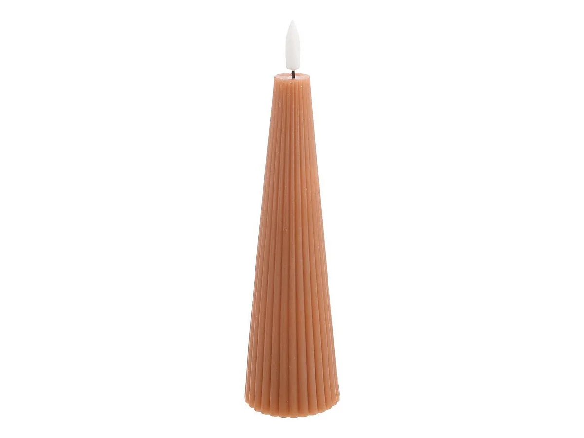Lot de 4 Bougies LED "Crysta" 28cm Multicolore
