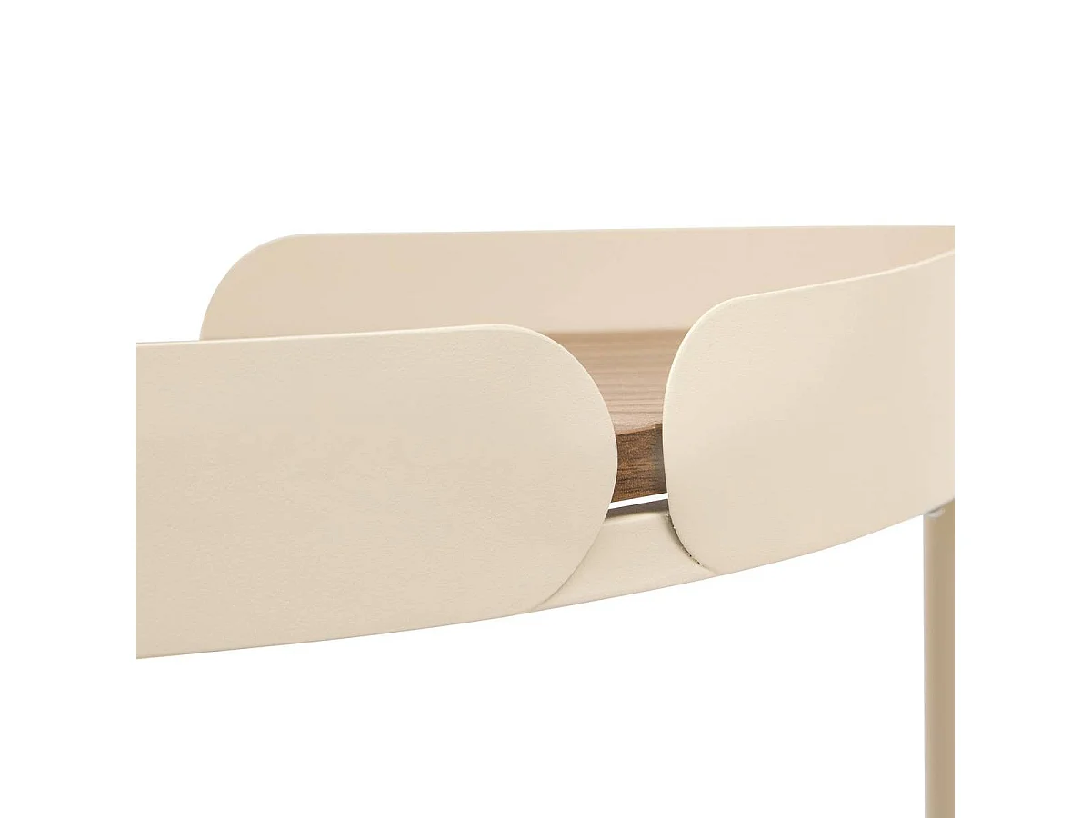 Étagère d'Angle Salle de Bain 3 Niveaux "Argiléo" 34cm Beige