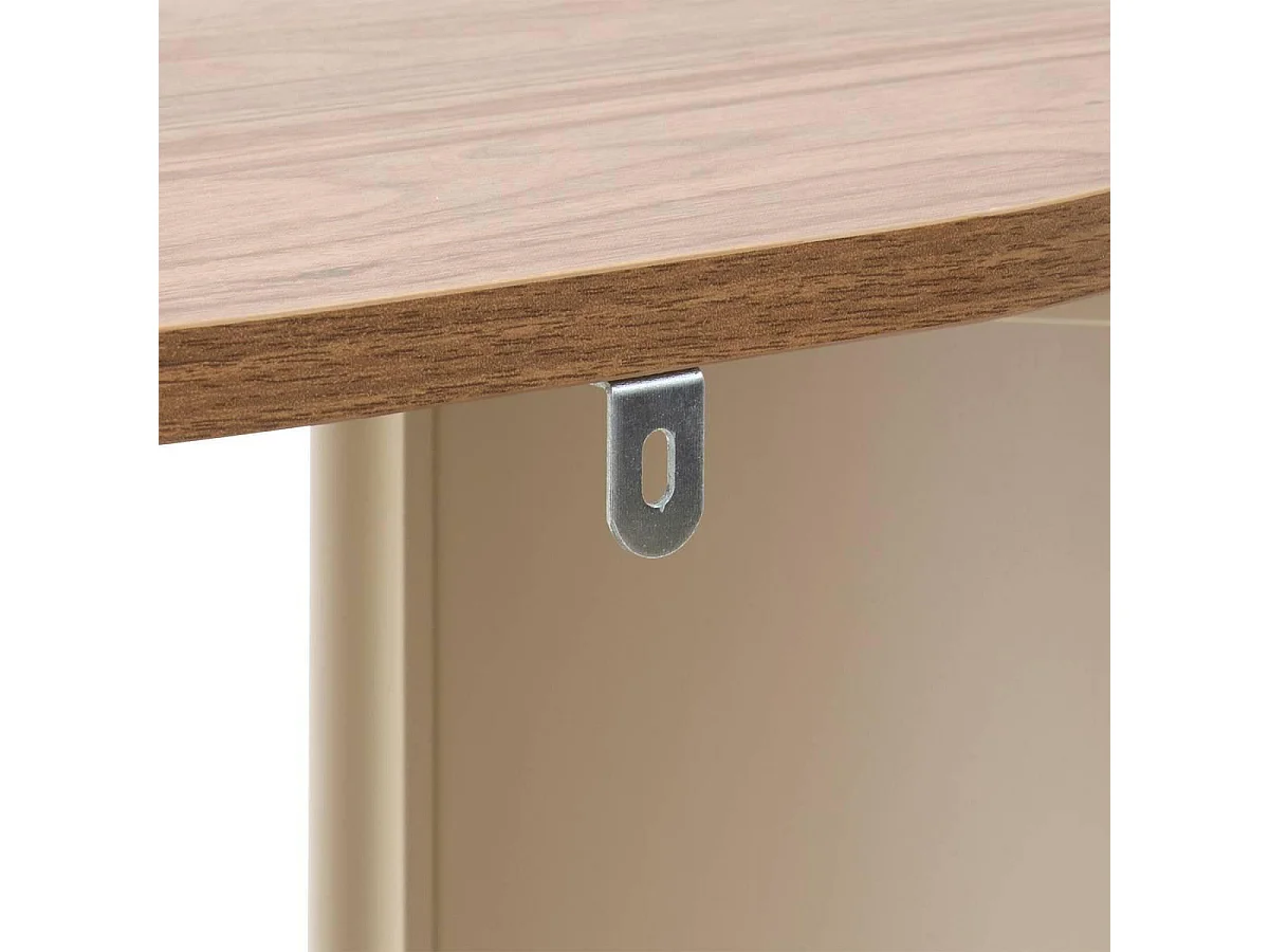 Étagère Salle de Bain 5 Niveaux "Argiléo" 122cm Beige