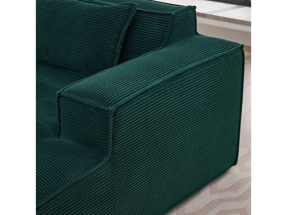 Stoffen bank 235 cm Compact met kussens en veren In zakken, comfortabel en modern
