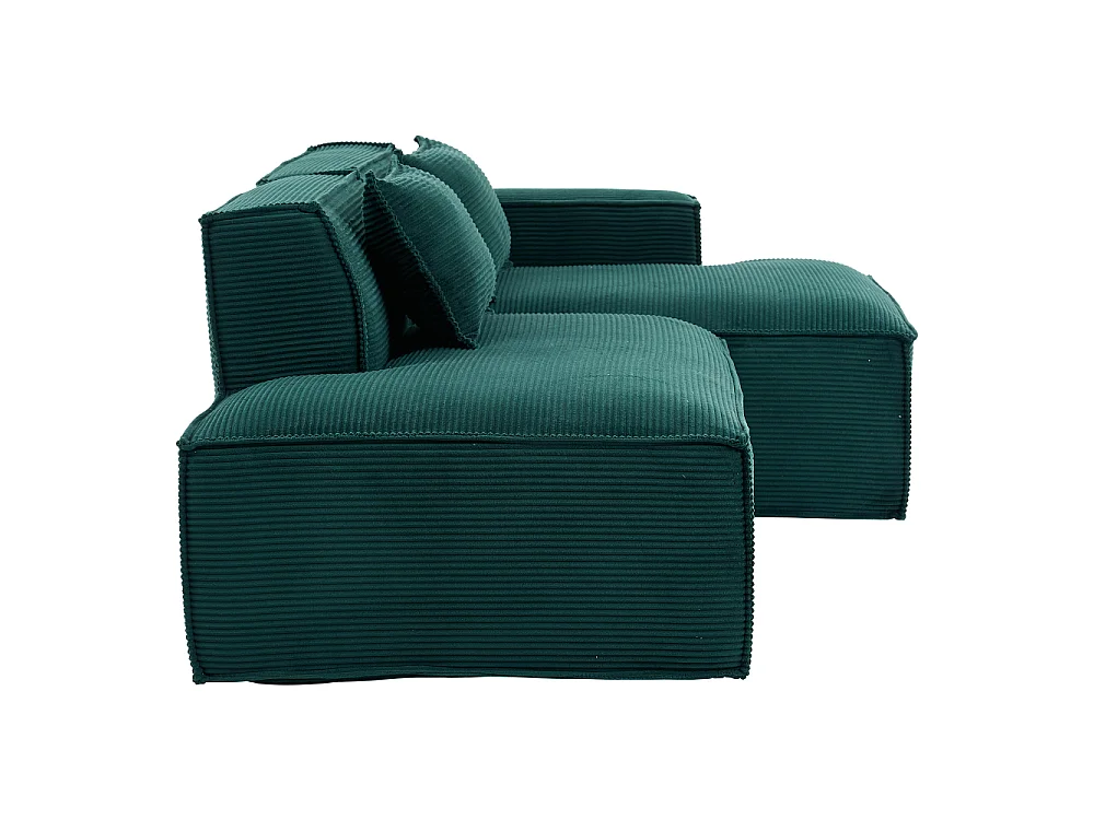 Stoffen bank 235 cm Compact met kussens en veren In zakken, comfortabel en modern