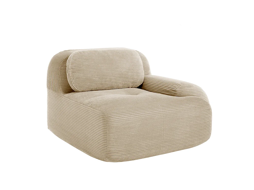 Modulares Ecksofa aus Premium-Cord mit Kissen, ergonomischen Armlehnen und langanhaltendem Komfort