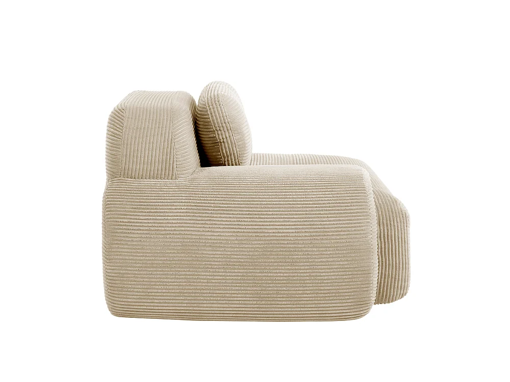 Modulares Ecksofa aus Premium-Cord mit Kissen, ergonomischen Armlehnen und langanhaltendem Komfort