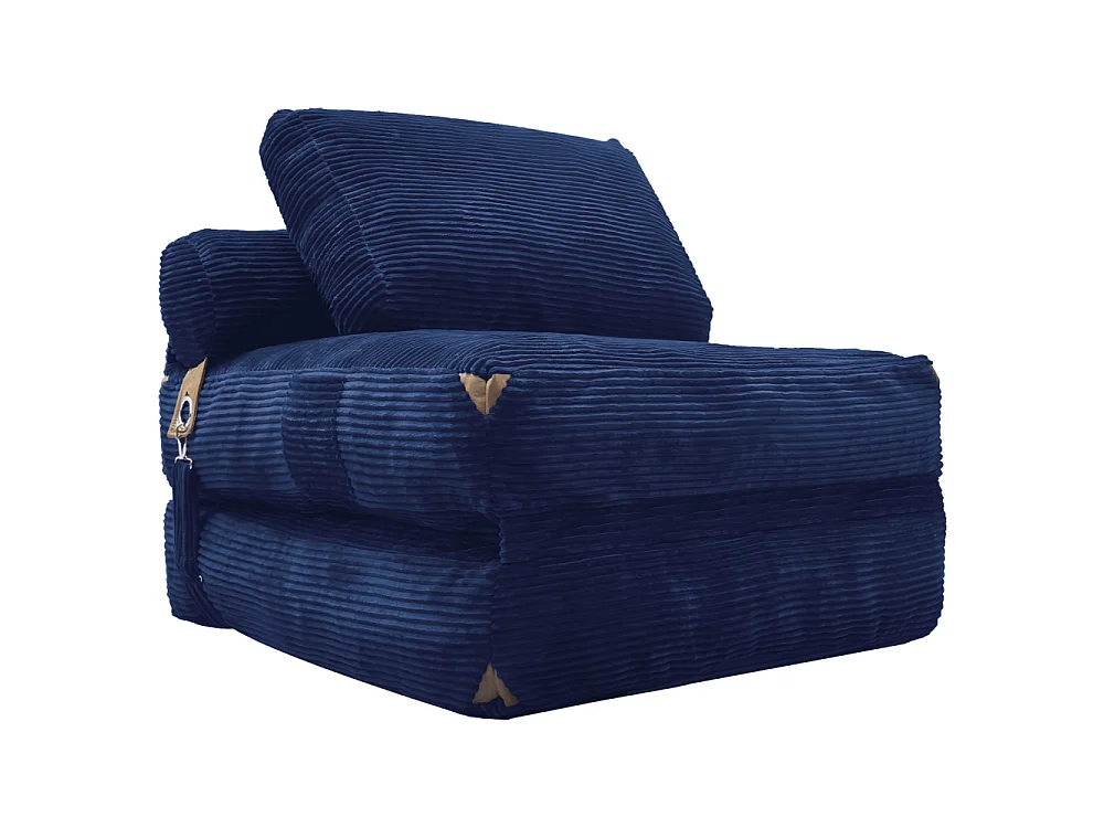 Modernes 1-Sitzer-Umbau-Loungesofa mit integriertem Stauraum, hochelastischem Kissen und eleganten Pompons
