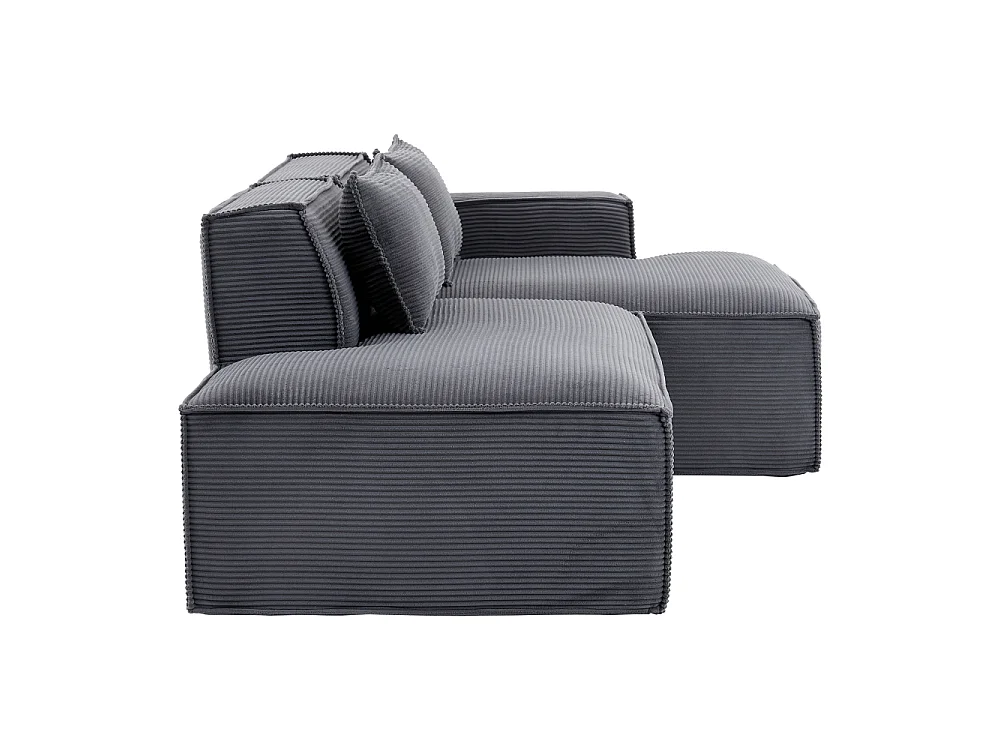 Canapé en Tissu 235 cm Compact avec Coussins et Ressorts Ensachés, Confortable et Moderne