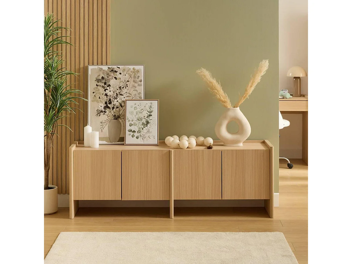 Guirlande Déco Sphères "Carlo" 130cm Blanc
