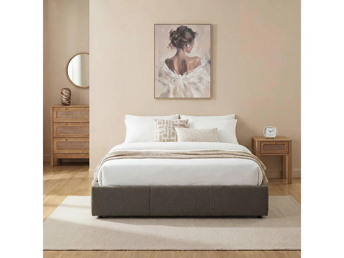Cadre de Lit Coffre Adulte "Luna" 160x200cm Vert
