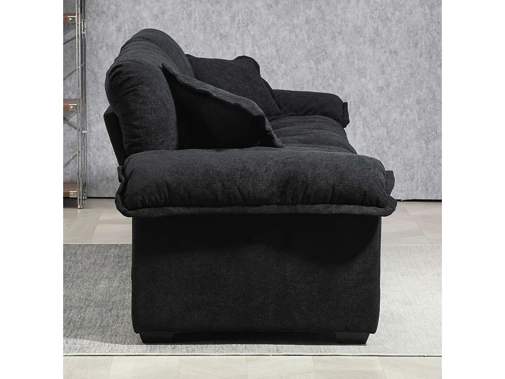 213 cm großes Sofa mit doppelten Memory-Schaum-Kissen und Federn – bequeme 2–3 Sitzplätze für kleine Wohnzimmer