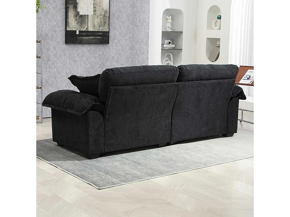 213 cm großes Sofa mit doppelten Memory-Schaum-Kissen und Federn – bequeme 2–3 Sitzplätze für kleine Wohnzimmer