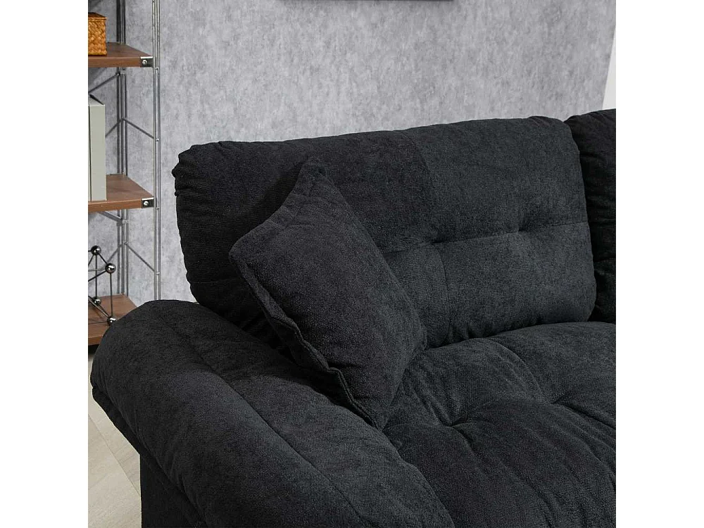 213 cm großes Sofa mit doppelten Memory-Schaum-Kissen und Federn – bequeme 2–3 Sitzplätze für kleine Wohnzimmer