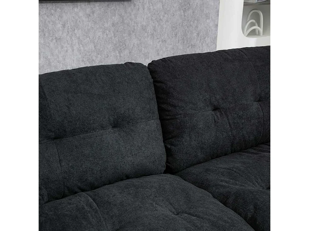 213 cm großes Sofa mit doppelten Memory-Schaum-Kissen und Federn – bequeme 2–3 Sitzplätze für kleine Wohnzimmer