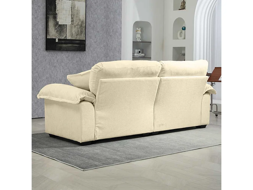 213 cm großes Sofa mit doppelten Memory-Schaum-Kissen und Federn – bequeme 2–3 Sitzplätze für kleine Wohnzimmer