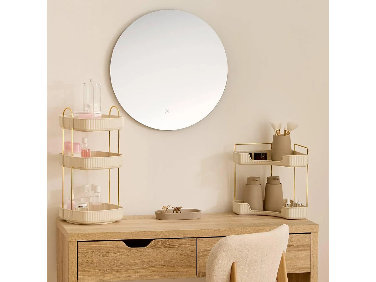 Étagère Salle de Bain 3 Niveaux "Alba" 46cm Blanc