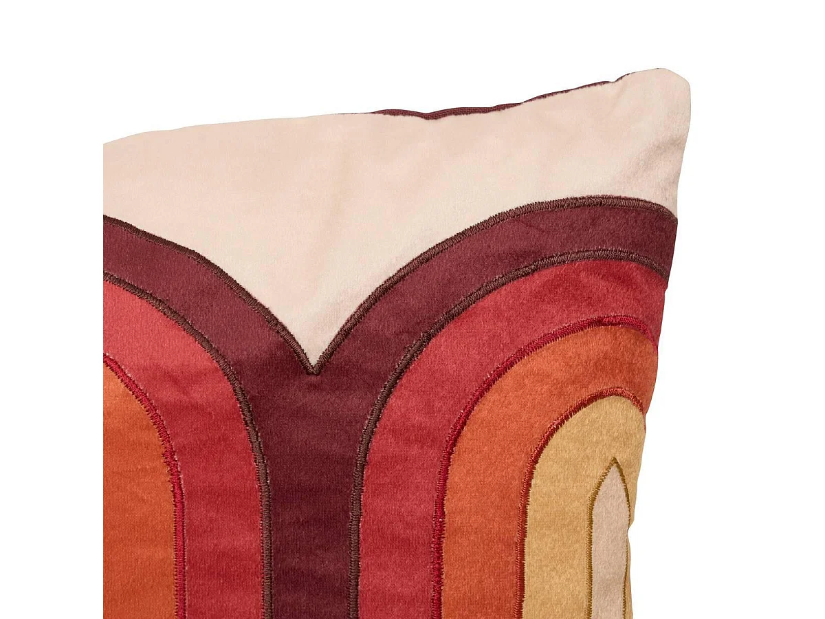Coussin Déco Graphique "Night Crush" 45x45cm Multicolore