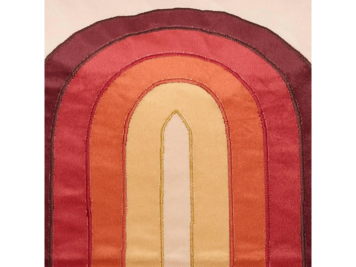 Coussin Déco Graphique "Night Crush" 45x45cm Multicolore