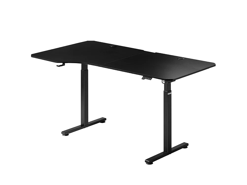 SHALLY DOGAN Scrivania Elettrica Regolabile Altezza 160x75x72-117cm Nero Console di Comando