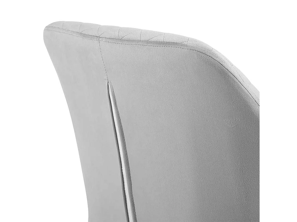 Poltrona Sedia Dondolo Relax Base Slitta Scandinavo Imbottita Design Unic Grigio