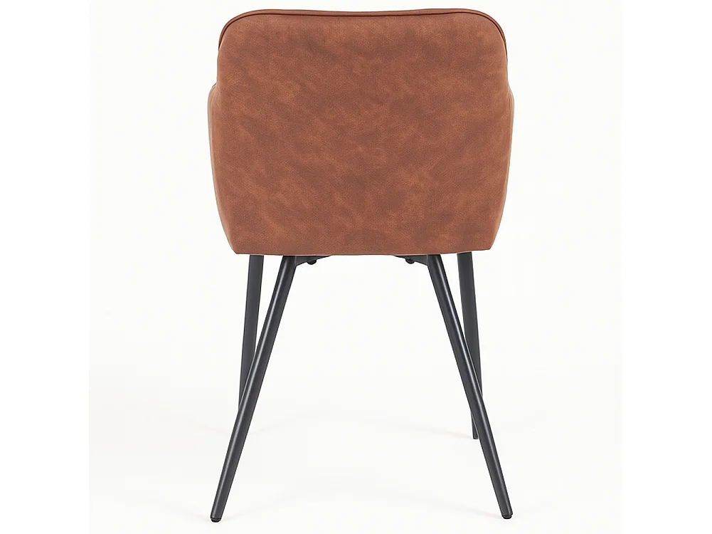 Poltrona Sedia Ergonomica Microfibra Effetto Scamosciato Piedi Metallo 55x50x84cm