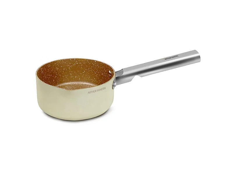 Casserole en aluminium forgé 18 cm Crème Arthur Martin AM1903