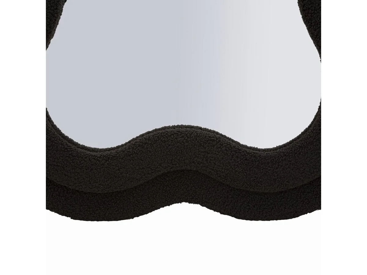 Miroir mural ondulé 60x160 cm Clover Velours Noir