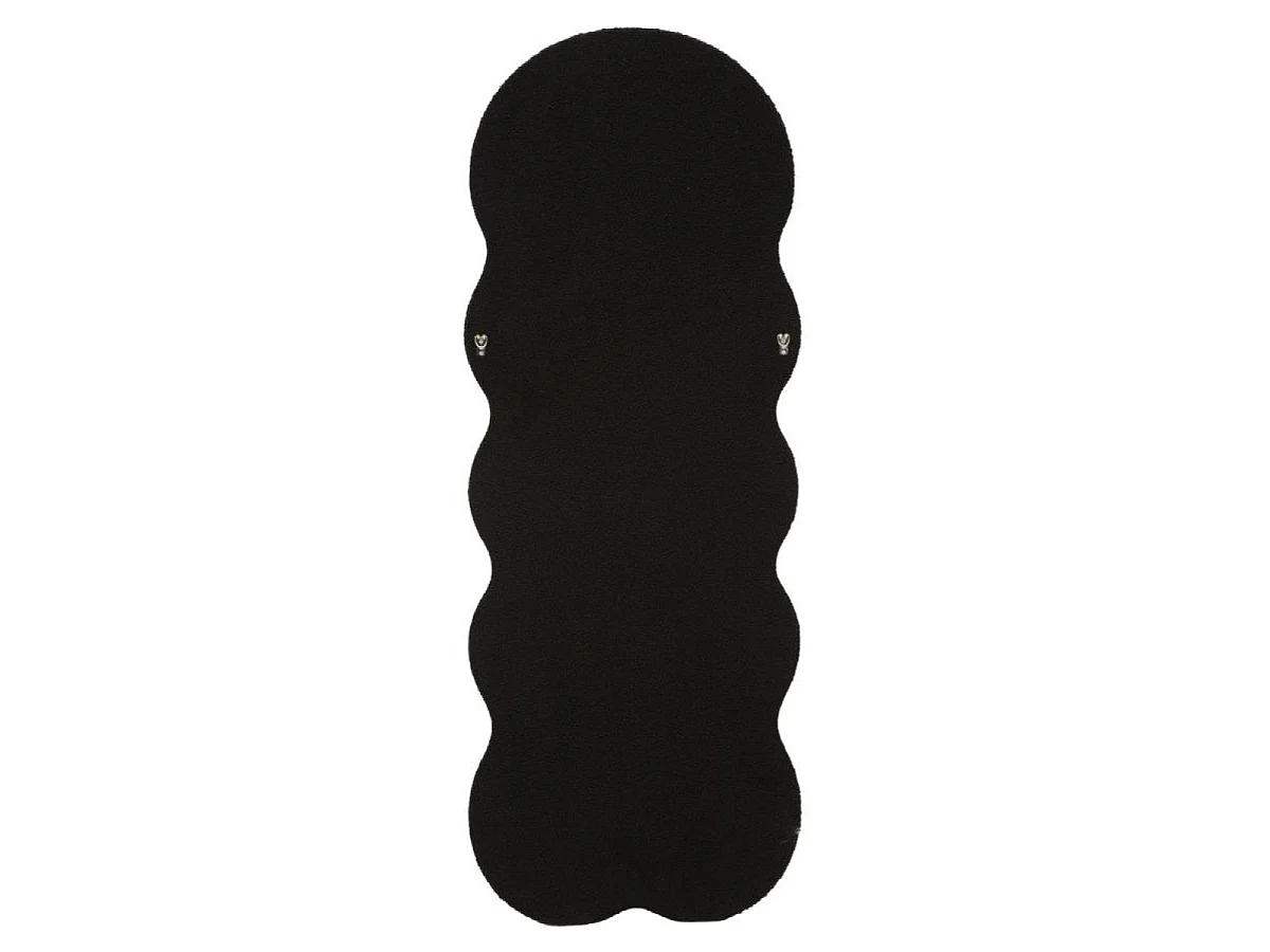 Miroir mural ondulé 60x160 cm Clover Velours Noir
