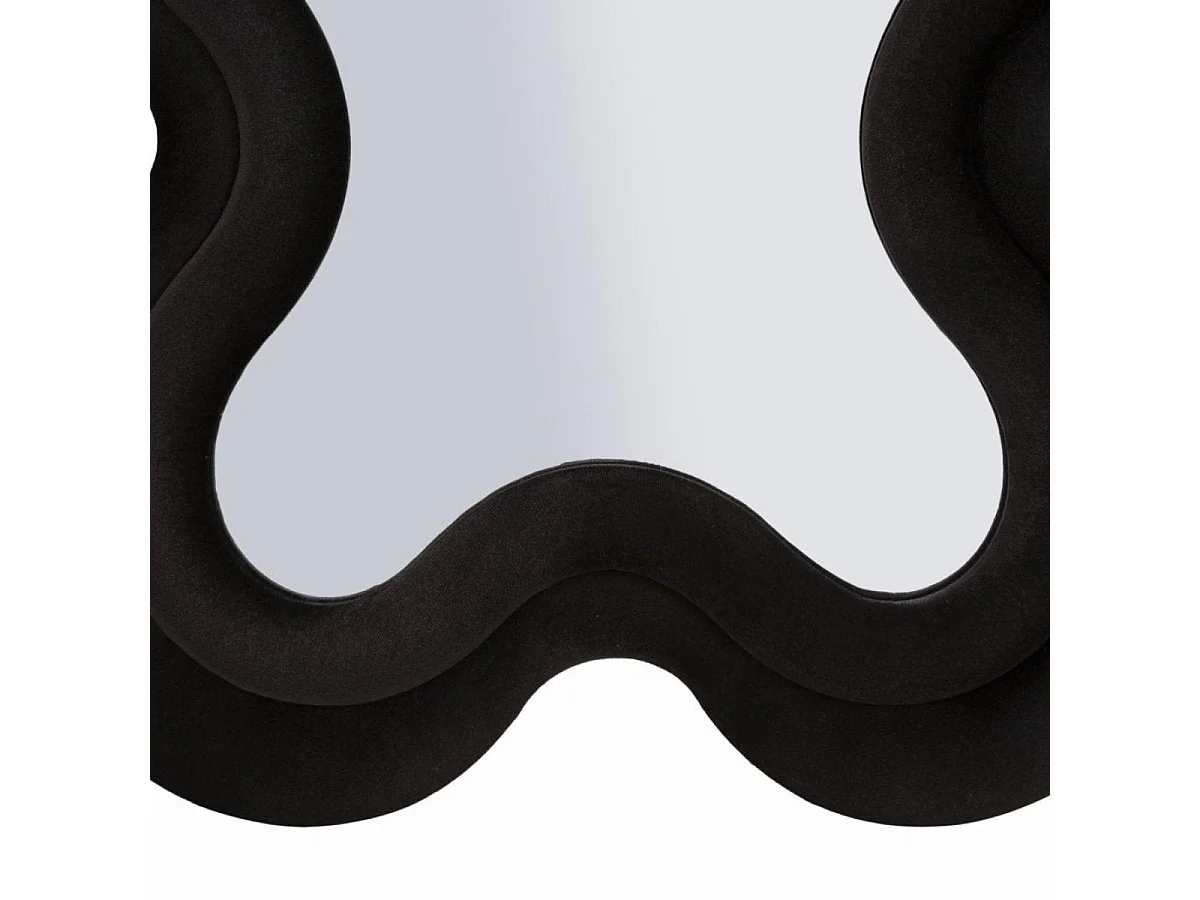 Miroir mural ondulé 60x160 cm Alex Velours Noir