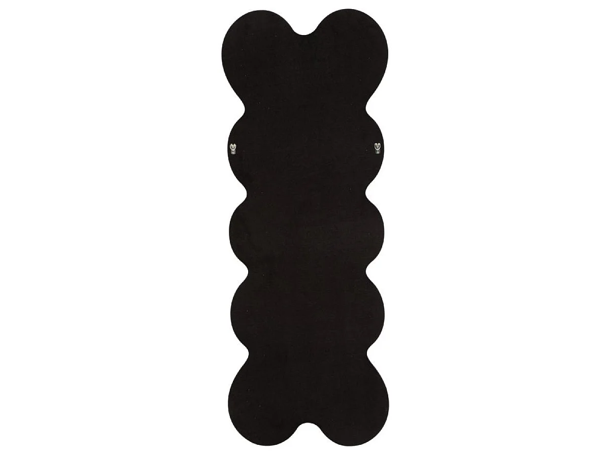 Miroir mural ondulé 60x160 cm Alex Velours Noir